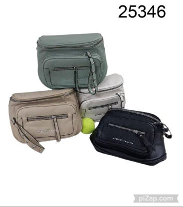 Imagen de BANDOLERA TIPO RIÑONERA AGARRATE CATALINA VERDE/BEIGE/CRUDO/NEGRO 10.25